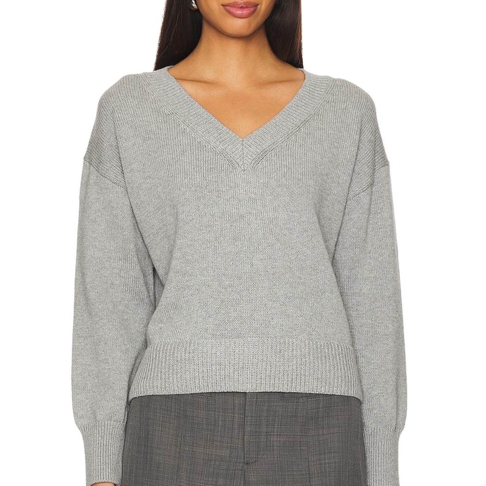 Stitches & Stripes Nova V-neck Pullover in Heather Size Small